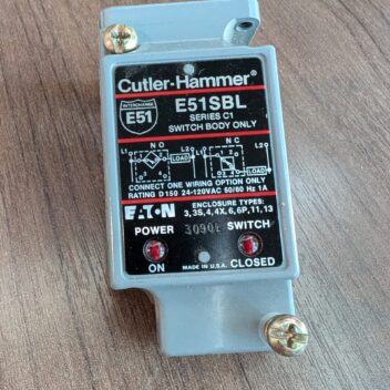 Used Cutler Hammer E51SBL Series C1 Switch Body For E51 Sensor