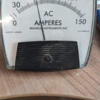 Used Brunette Instruments AC Amperes Panel Meter 0-150 AC Amp