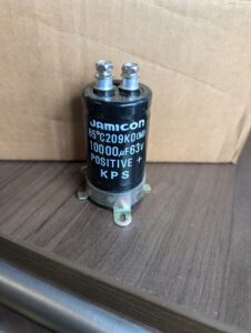 Used Jamicon Aluminum Electrolytic Capacitor Soothes DC to AC Powers