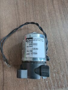 Used Parker Fluid Control Solenoid Valve U2709V 120-60V 150PSI