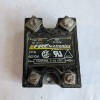Used Fre -Lectronics Solid State Relay ZRA 6010A 3-32VDC 240VAC 10A .25HP 50-60HZ