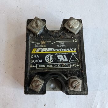 Used Fre -Lectronics Solid State Relay ZRA 6010A 3-32VDC 240VAC 10A .25HP 50-60HZ