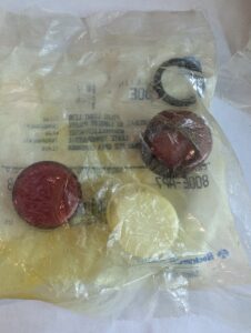 Used Allen Bradley Pilot Light Lens Only kit Opened Bag 2 Red  And 2 White