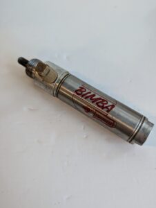 Used Bimba Compact Stainless Pneumatic Cylinder 1.25 inch Bore and A 1 Stroke