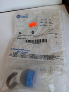 Used Allen Bradley Piolet light Blue 800EP-P6 New In Original Package