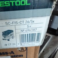 Used Festool Replacement Filter Bags For CT26 Dust Extractor FS496187