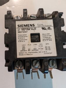 Used Siemens Furnas Definite Purpose Contact Block 16EF 35A ALW 120VAC