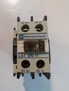 Used Telemecanique Contact Block with LA1 DN 22 Auxiliary