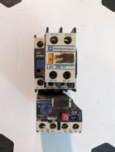 Used Telemecanique Contact Block LC1D1801  With LA1 DN11  & LR2 D13 Thermal Overload Relay