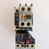 Used Telemecanique Contact Block LC1D1801  With LA1 DN11  & LR2 D13 Thermal Overload Relay