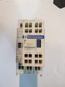 Used 120-820 Telemecanique Contact Block CAD503 BD With LADN113 Auxiliary Block