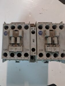 Used Allen Bradley Double Contact Block 100-C09 10 With A02 Auxiliary Switch