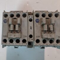 Used Allen Bradley Double Contact Block 100-C09 10 With A02 Auxiliary Switch