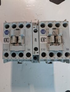 Used Allen Bradley Double Contact Block 100-C12 10 With A02 Auxiliary Contact Switch