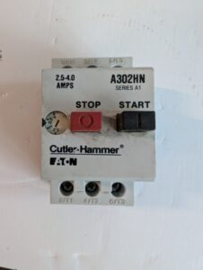 Used Cutler Hammer Manual Motor Starter A302HN 600V 60A