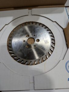 Used Leitz End Trim Blade For Edge Bander Machine 166009 Z35 120x4x20