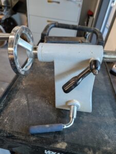 Used Delta 1440 Iron Bed Wood lathe Tail Stock Assembly