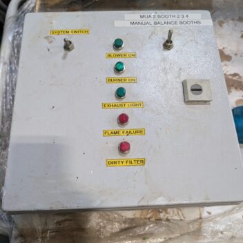 Used MUA 2 Manual Balance Control For Spray Booths