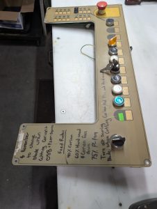Used CNC Control Panel Board With key Control
