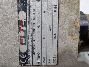 Used ELTE Servo Motor PEO 8-2 RR C187144 .30KW 12000RPM