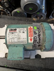 Used Lincoln Electric Motor SSF4P1T65 3PH 1 HP 1755RPM