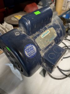 Used Leeson Electric Motor 1Hp M6C34FB2C 110142.00 3450rpm