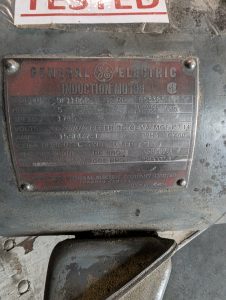 Used GE Electric Motor 5Hp 91 1186P 1745rpm Ph3