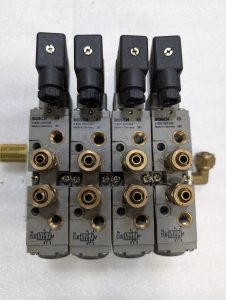 Used Bosch Aventics Pneumatic Solenoid Valve Manifold Mounted