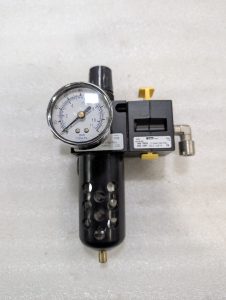 Used Parker Watts Pneumatic Filter Regulator B75-02B JC With SV75-02 Shutoff Valve