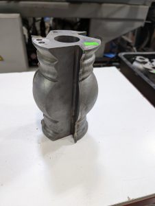 Used Carbide Barrel Style 3 Wing Cutting Head 17mm Bore 110mm Height