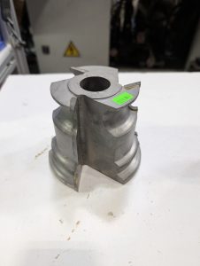 Used Tapered Carbide 3 Wing Cuttingh Head 17mm Bore 110mm Height