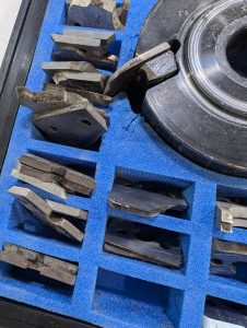 Used Messerkope Stehle 546C Universal 2 Wing Cutting Head KIt 563069125x40x11