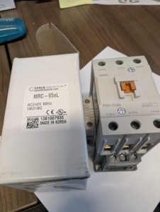 Used Cerus Industrial Magnetic Contactor MRC-65A 3 Pole New In Orinal Box