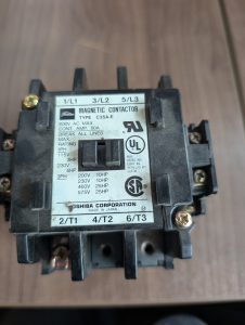 Used Toshiba C35A-E Magnetic Contactor Block 600V AC Max 1PH 3-5HP