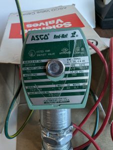 Used Asco Solenoid Valve 2 way Red Hat 2 8262G2