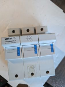Used Ferraz Shawmut Ultra Safe Fuse Block Holder US223 S227946 30A 600V 4D