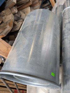 Used Nordfab Dust Collection Galv Pipe Sleeve Section 12QF x 18 Inch