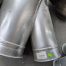 Used Nordfab Dust Collection Galv Y Pipe 4QF to 3 Inc To 3inch x 15 Inch L