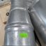 Used Nordfab Dust Collection Galv Reducer Section 4 inch to 2.75 Inch