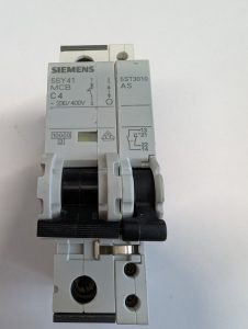Used Siemens 5SY541 MCB C4 With 5ST3010 AS Aux. Switch