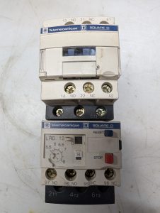 Used Telemecanique LC1 D09 Contact Block With A LRD-12 Overl;oad Relay