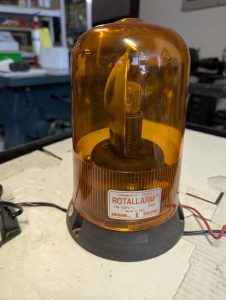 Used EEC Rotallarm Orange Warning Strobe Light