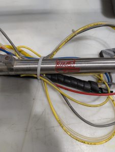 Used Bimba Pneumatic Cylinder 10 Inch With Actuator Mini  Switch And Cable  & Tool Holder