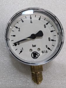 Used Riegler Pressure Gauge 41151428 Monometer Quarter Inch Thread New In Original Box