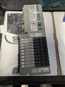 Used Pneumax 2530-12-37P Solenoid Valve Manifold With Power Supply