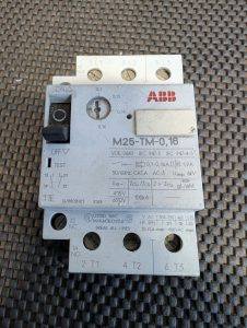 Used ABB M25-TM-0,16 Manual Motor Starter & Protection Circuit Breaker