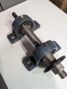 Used Koyo P207 Pillow Block  Bearing And Shaft  Assembly