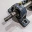 Used Koyo P207 Pillow Block  Bearing And Shaft  Assembly