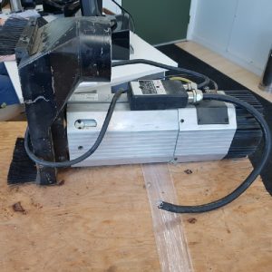 Used Biesse HDS Ceramic Router Spindle With Blade & Shroud Attachment