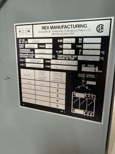 Used Rex R10JC 10 KVA 600Y/347V - 240/139V 3 Ph Transformer